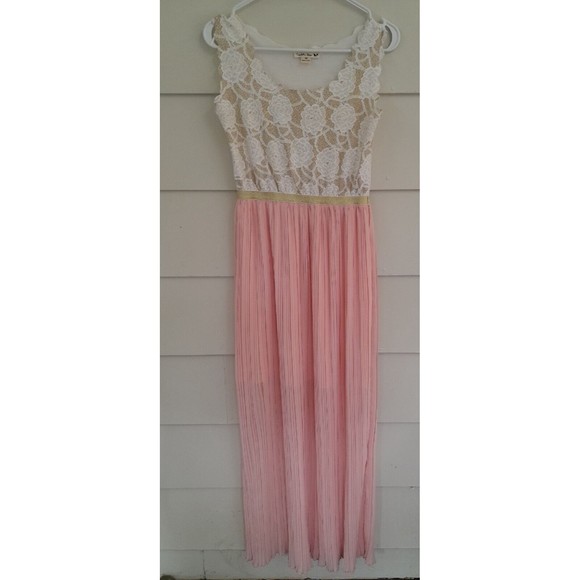 Dress Maxi‎ embroidery with chiffon size M by double zero - Picture 2 of 9